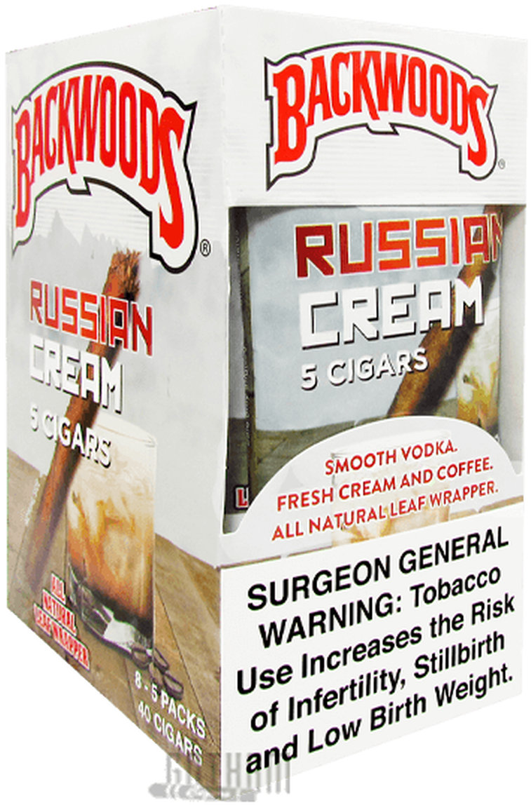 Backwoods Russian Cream Cigars Pack PNG Image