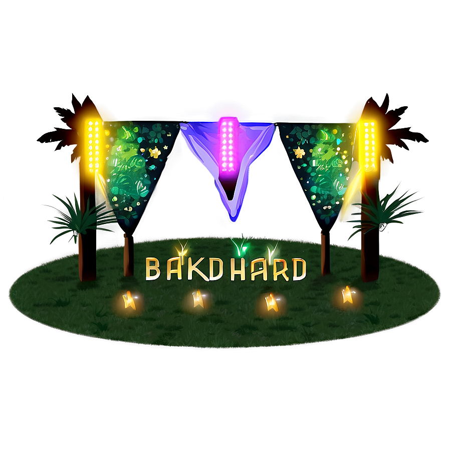 Backyard Party Lighting Png 62 PNG Image