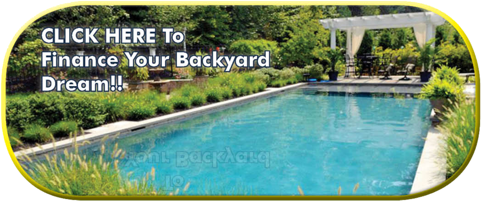 Backyard Pool Financing Ad Banner PNG Image