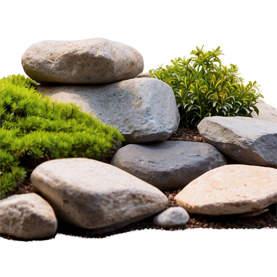 Backyard Rock Garden Png Xes22 PNG Image