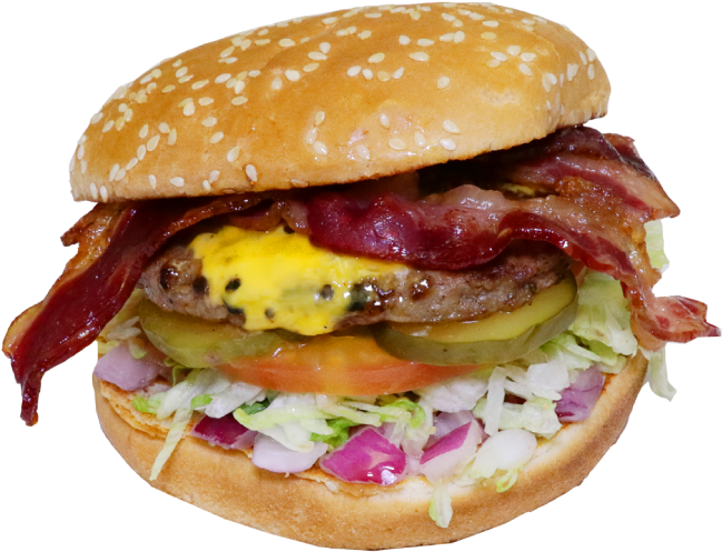 Bacon Cheeseburger Deluxe PNG Image