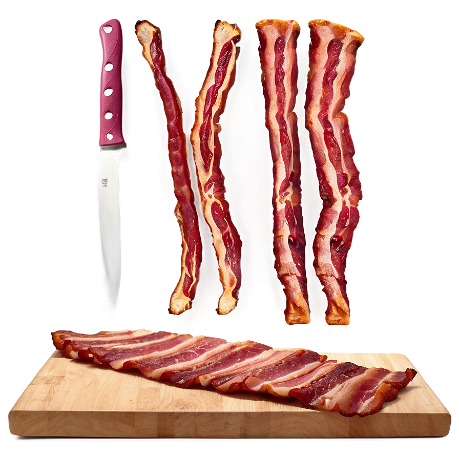 Bacon On Cutting Board Png Ypt26 PNG Image