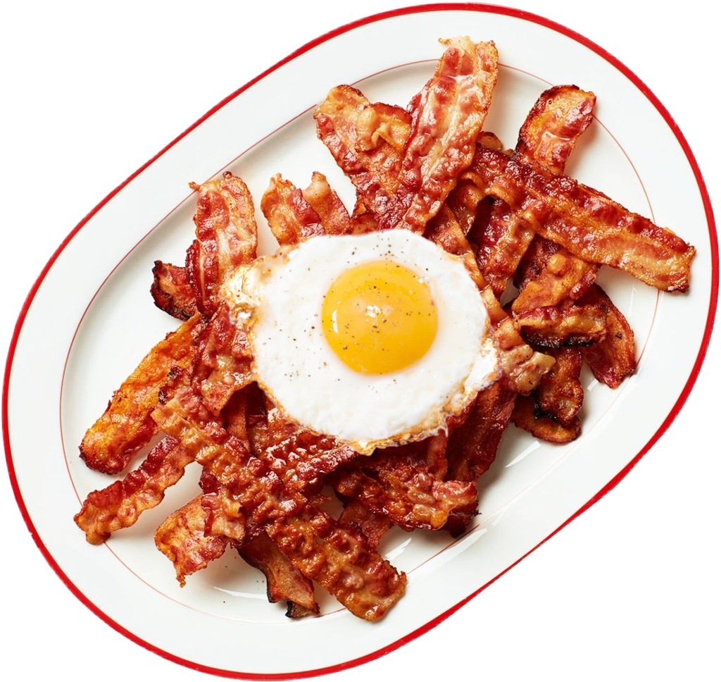 Baconand Egg Breakfast Plate PNG Image