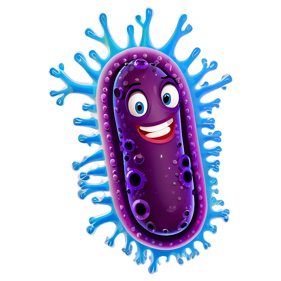 Bacteria Cartoon Characters Png 05242024 PNG Image