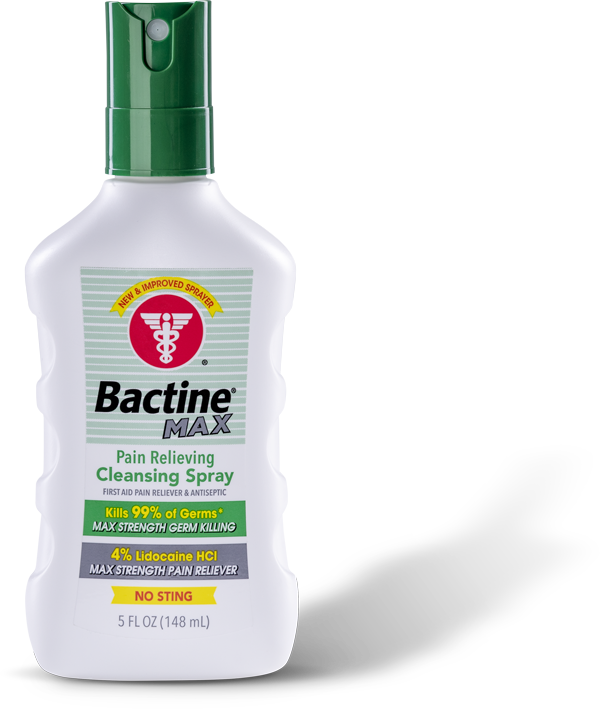 Bactine M A X Pain Relieving Cleansing Spray PNG Image