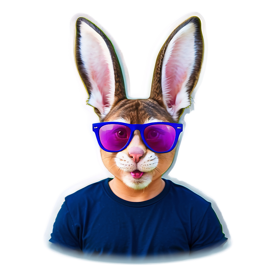 Bad Bunny Caricature Stickers Png Lsr PNG Image