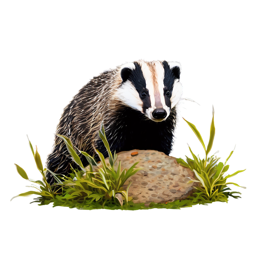 Badger In Natural Habitat Png 06242024 PNG Image