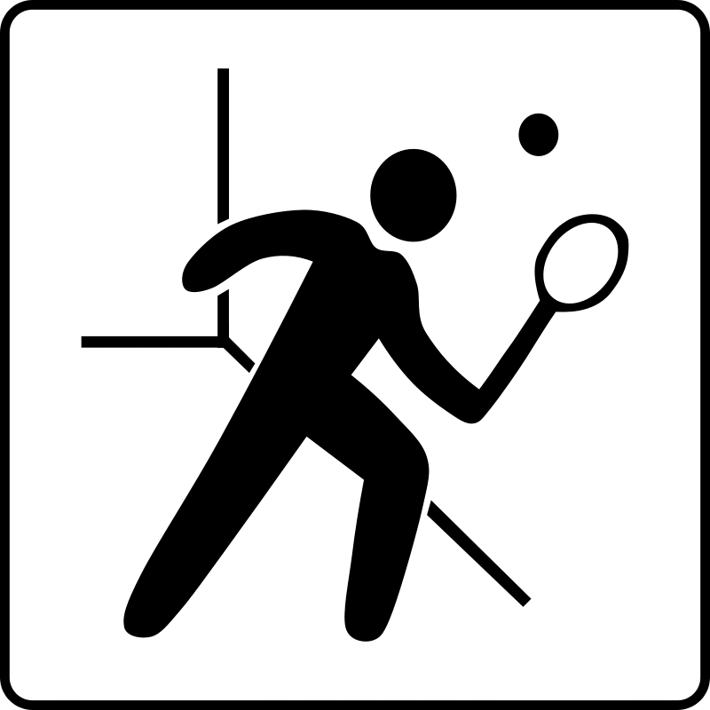 Badminton Player Silhouette PNG Image