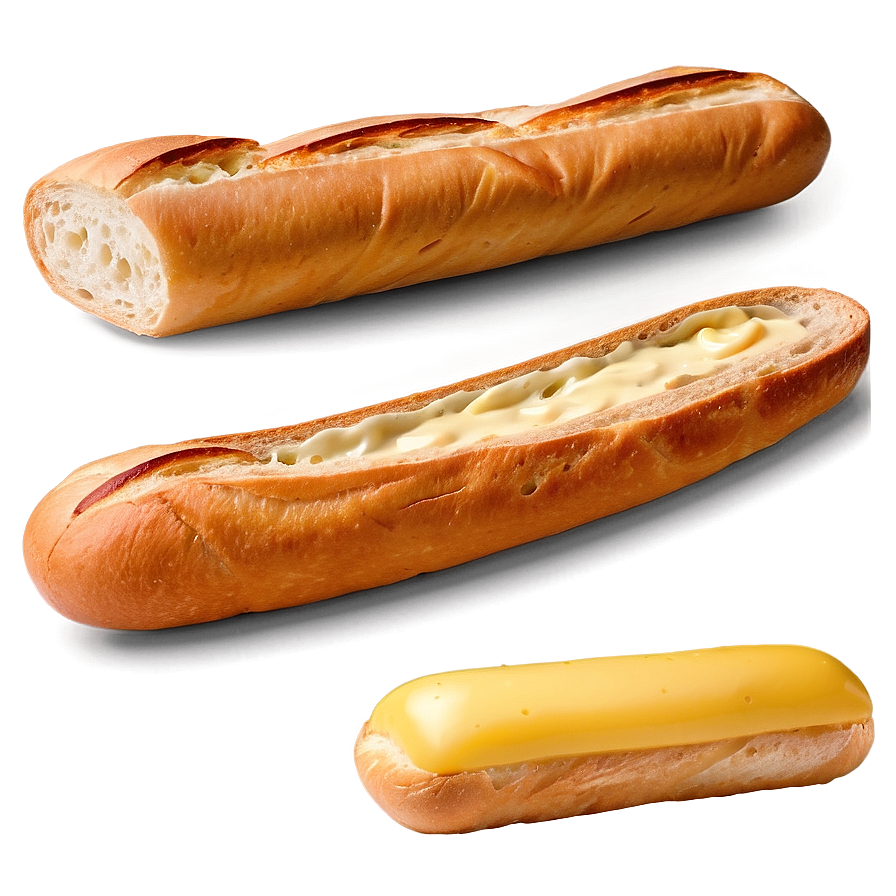 Baguette With Butter Png 05252024 PNG Image