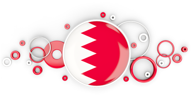 Bahrain Flag Abstract Art PNG Image