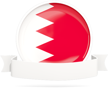 Bahrain Flag Button Graphic PNG Image