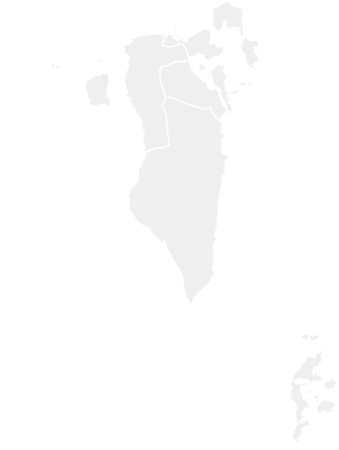 Bahrain Outline Map PNG Image