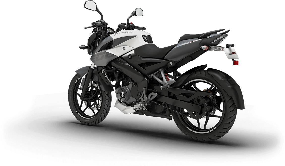 Bajaj Pulsar Motorcycle Studio Shot PNG Image