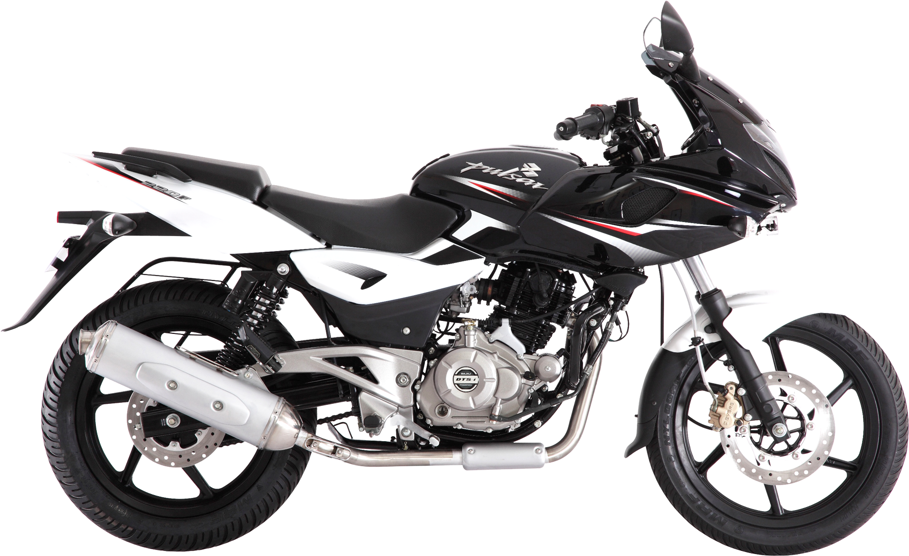 Bajaj Pulsar Motorcycle Studio Shot PNG Image