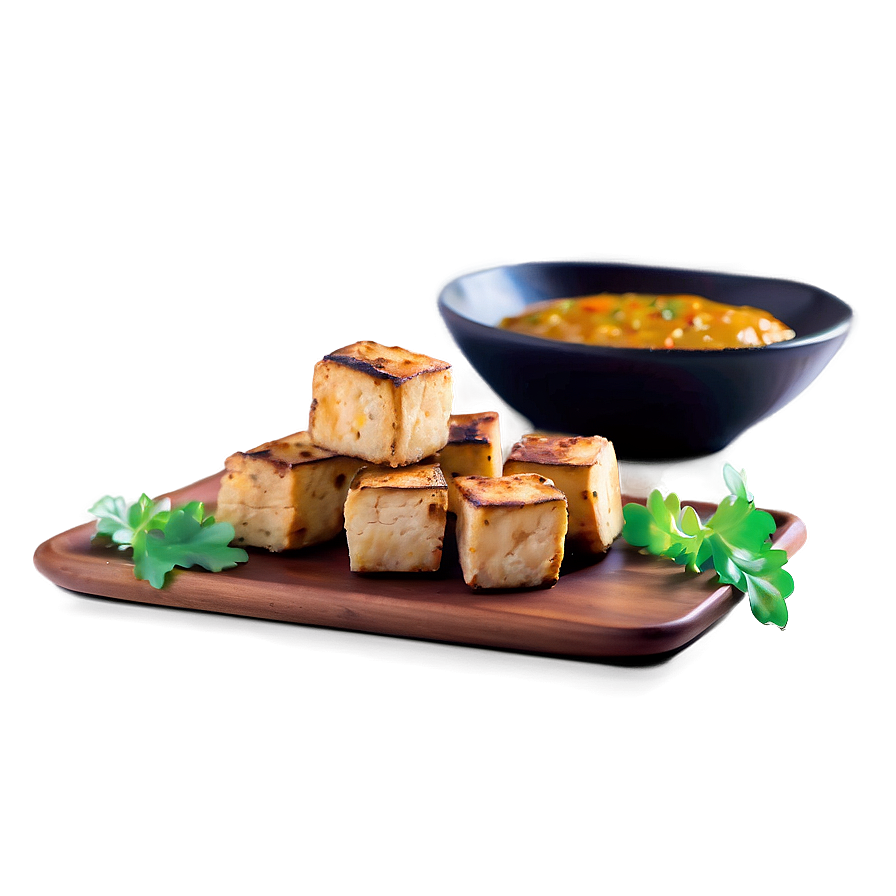 Baked Tofu Bites Png Kdt PNG Image