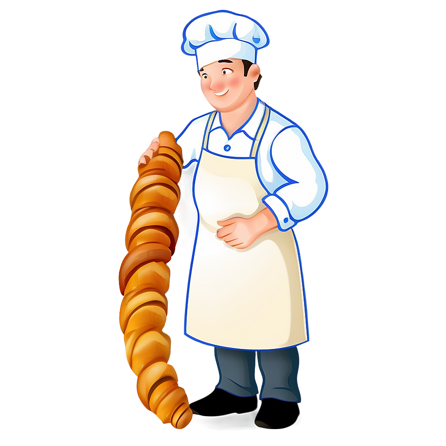 Baker With Croissant Png Kgr71 PNG Image