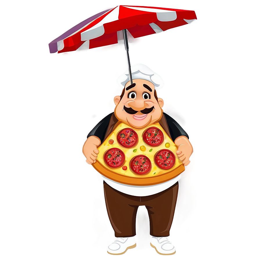 Baker With Pizza Png Uli PNG Image