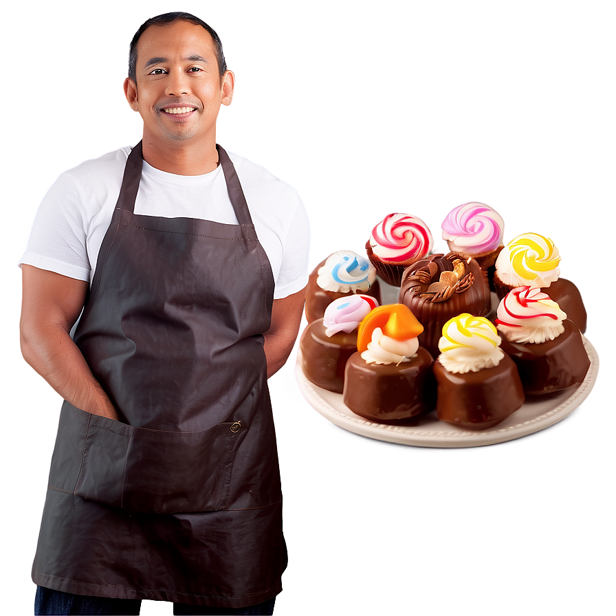 Baker With Sweets Png Fbn PNG Image