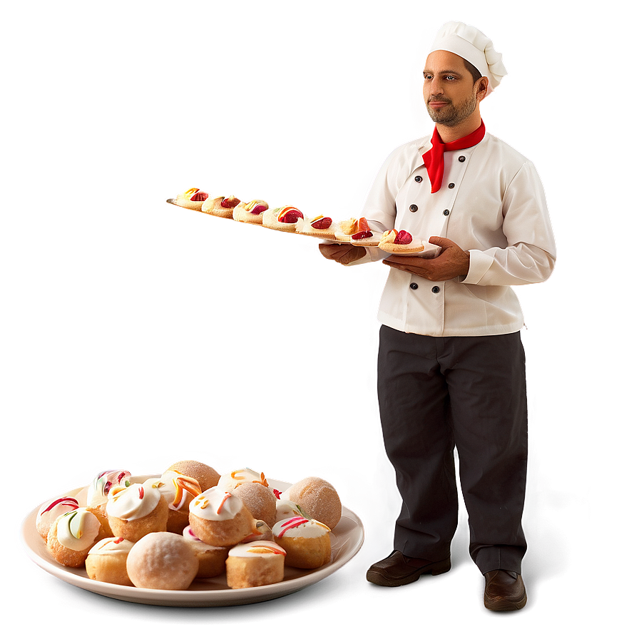 Baker With Sweets Png Wkt PNG Image