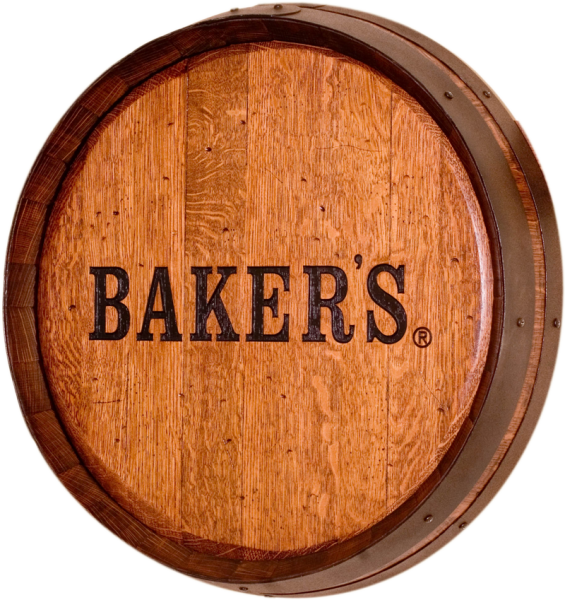 Bakers Whiskey Barrel Top PNG Image