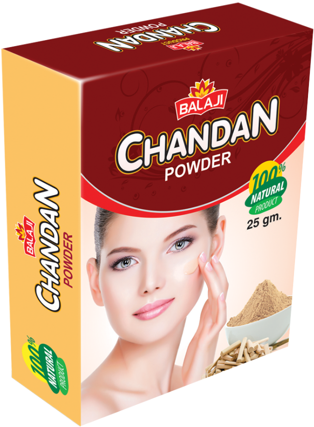 Balaji Chandan Powder Product Packaging PNG Image