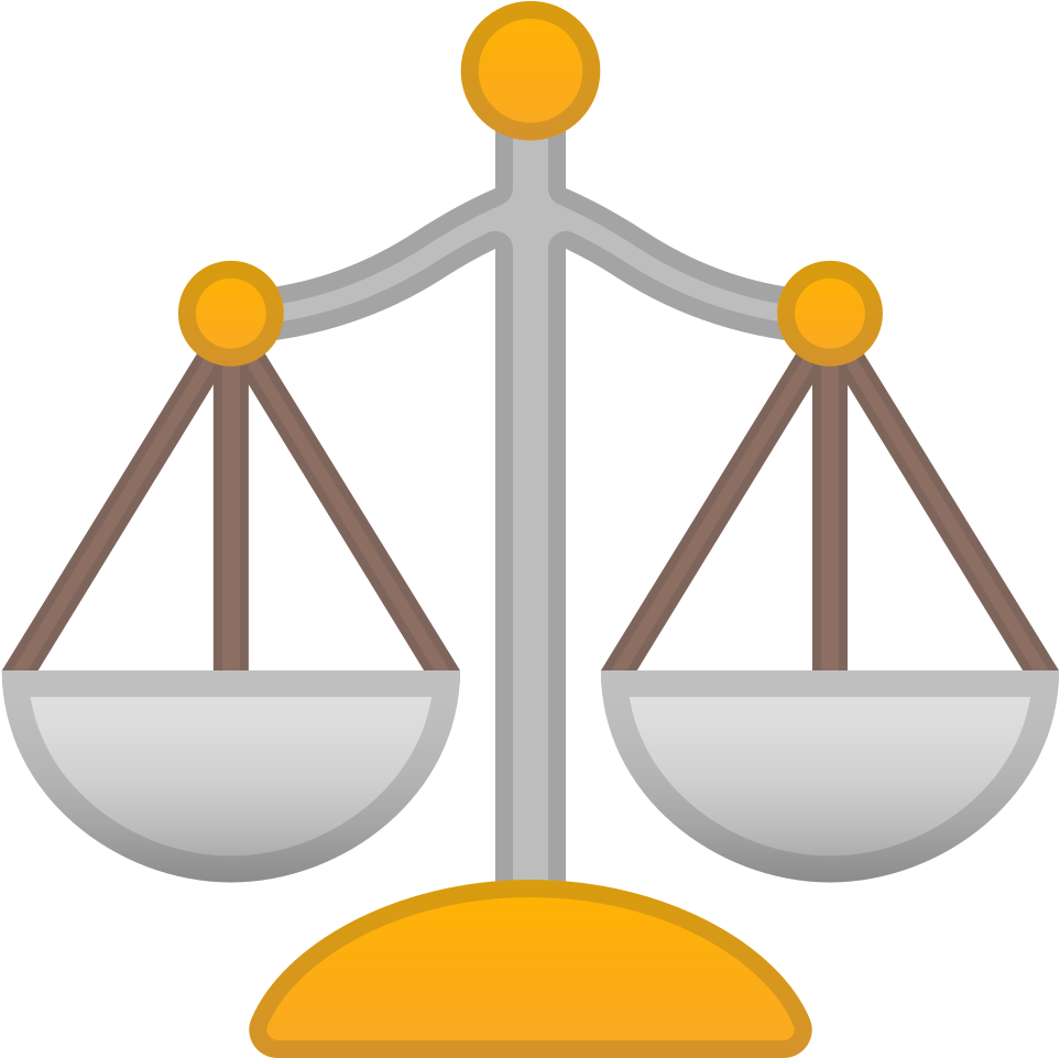 Balanced Scales Icon PNG Image