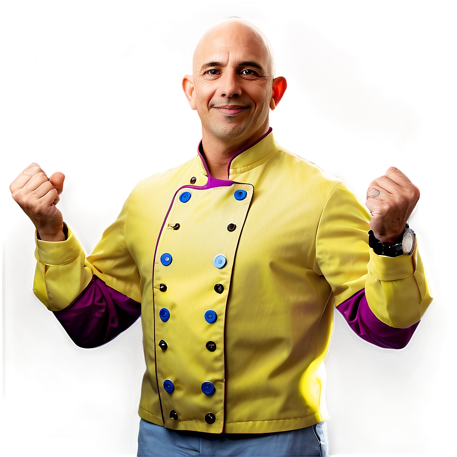 Bald Chef Cooking Png 4 PNG Image