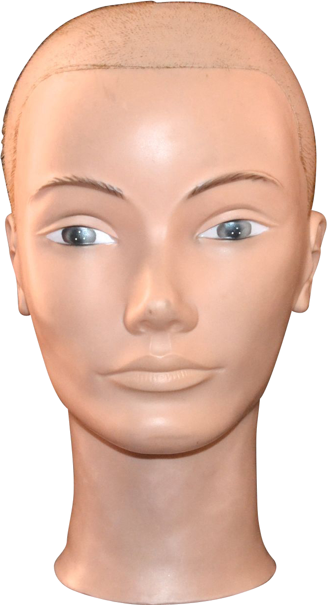 Bald Mannequin Head PNG Image