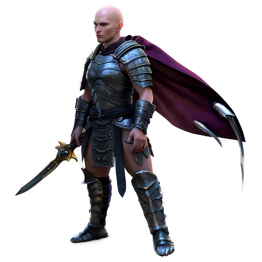 Bald Warrior Fantasy Png 06202024 PNG Image