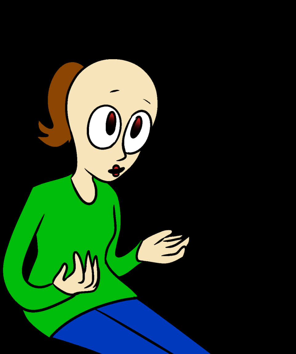 Baldi Game Character Illustration PNG Image