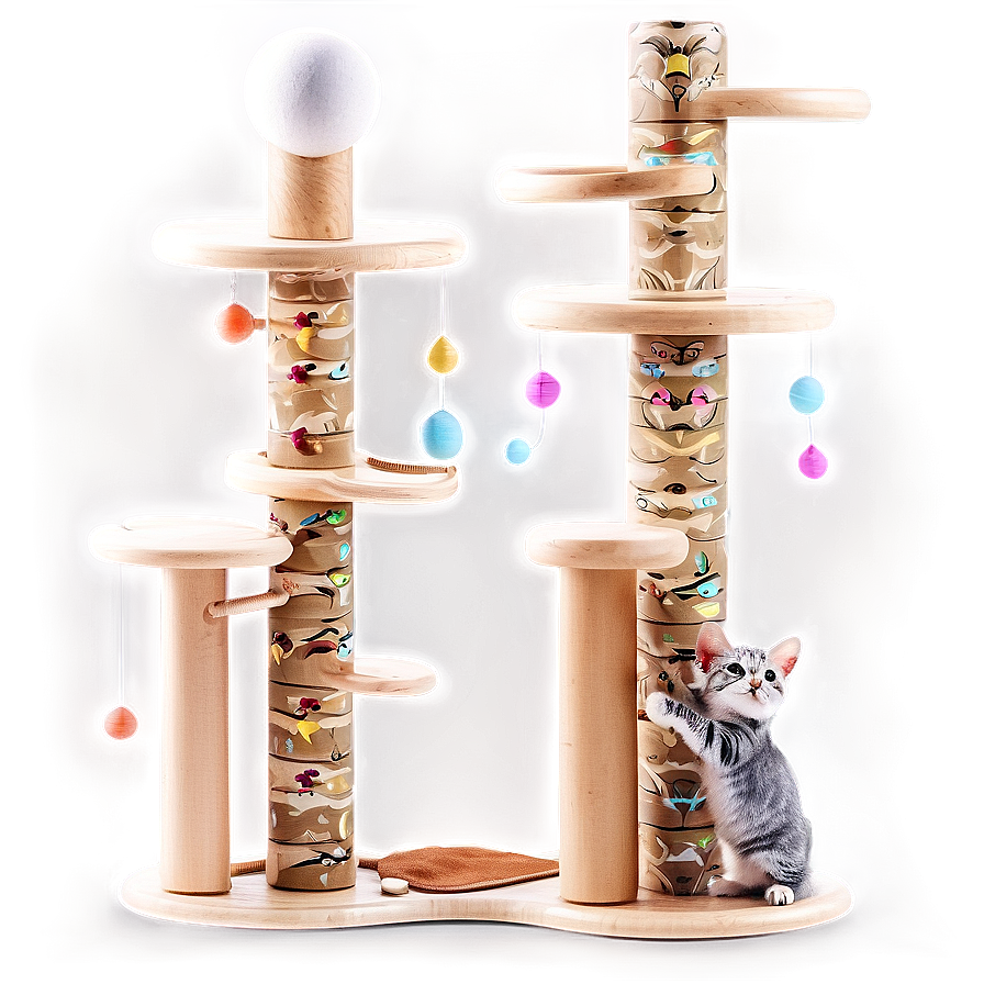 Ball Tower Cat Toy Png Dfu54 PNG Image