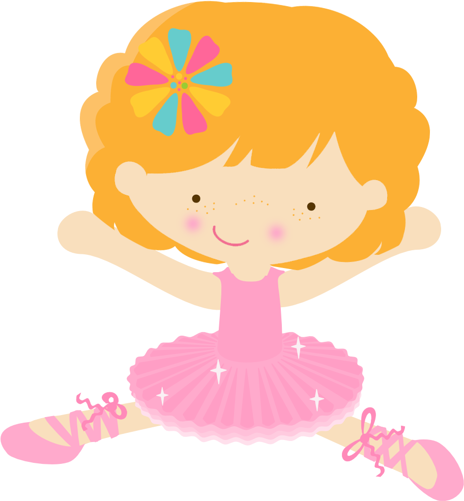 Ballerina Cartoon Character PNG Image