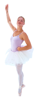 Ballerinain Classic Pose PNG Image