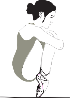 Ballet Dancer Silhouette PNG Image