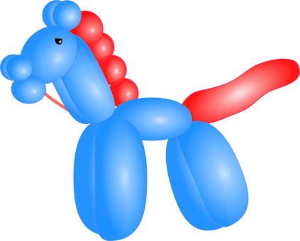 Balloon Art Horse Illustration PNG Image