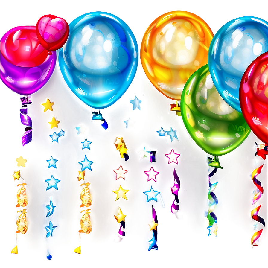 Balloon Decor Birthday Banner Png 06122024 PNG Image