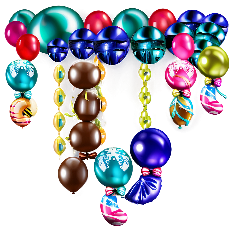 Balloon Garland B PNG Image