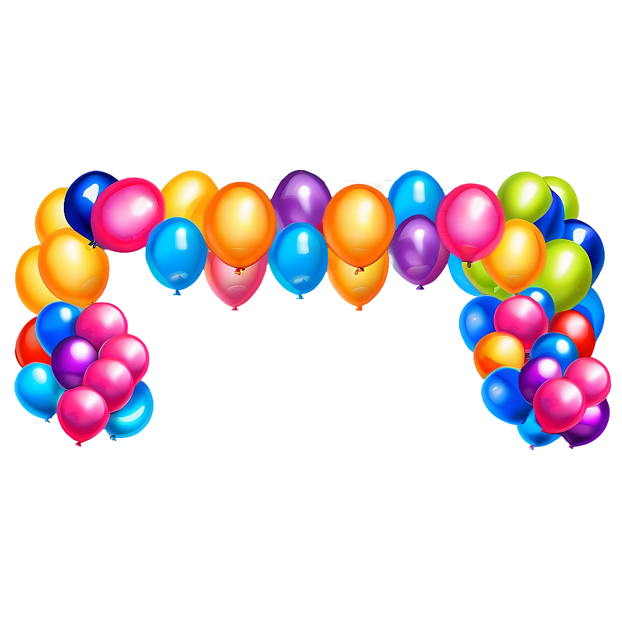 Balloon Garland D PNG Image