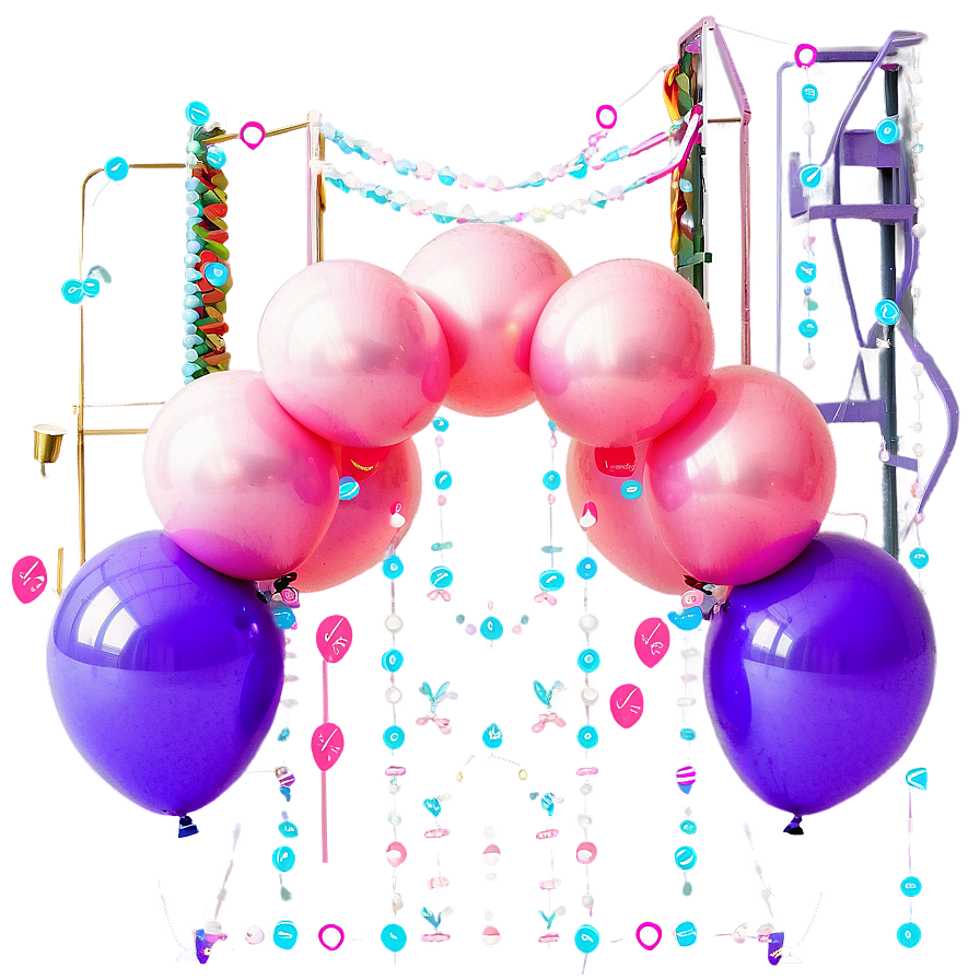 Balloon Garland Installation Guide Png Rwj82 PNG Image