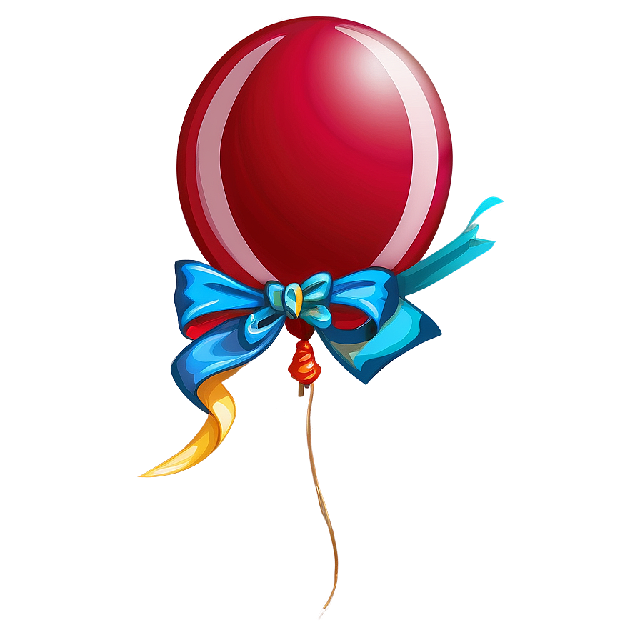 Balloon With Bow Png Skw PNG Image