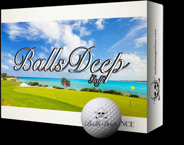 Balls Deep Golf Product Packaging PNG Image