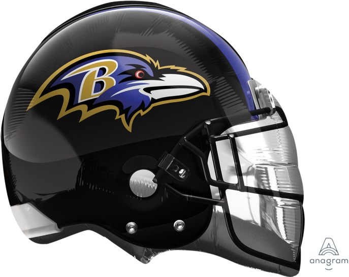 Baltimore Ravens Football Helmet PNG Image