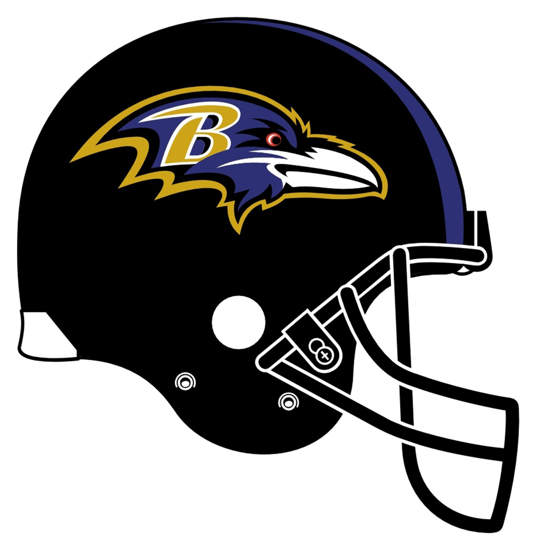 Baltimore Ravens Helmet Graphic PNG Image