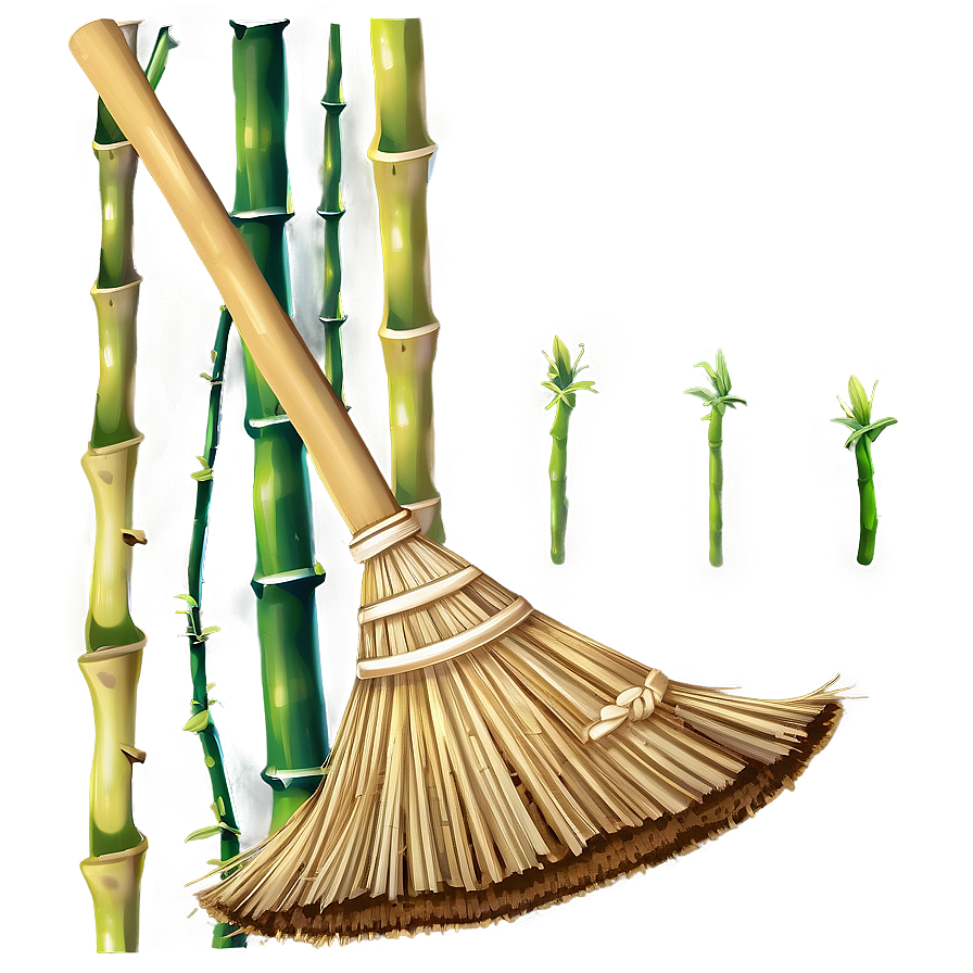 Bamboo Broom Png Mtk PNG Image