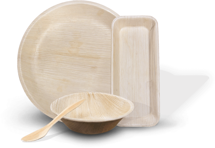 Bamboo Dinnerware Set Eco Friendly PNG Image