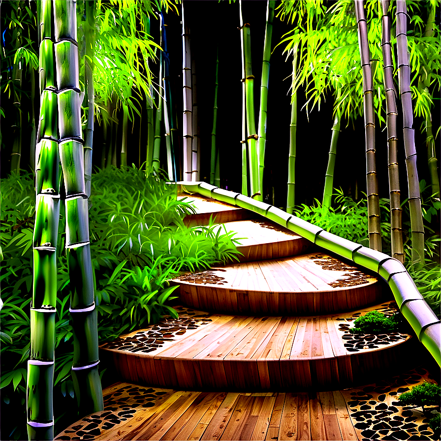 Bamboo Forest Path Png 05032024 PNG Image