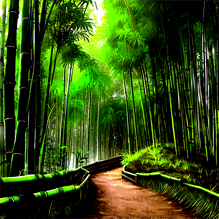 Bamboo Forest Path Png 76 PNG Image