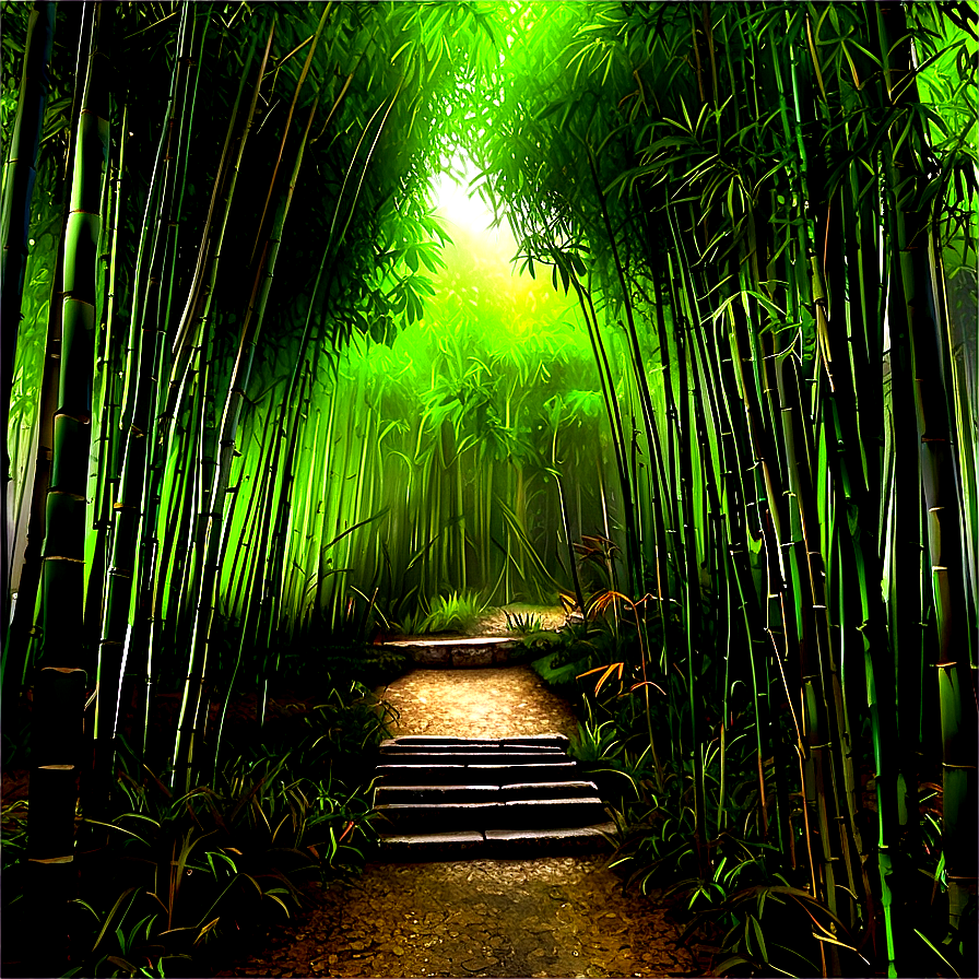 Bamboo Forest Path Png Tox79 PNG Image