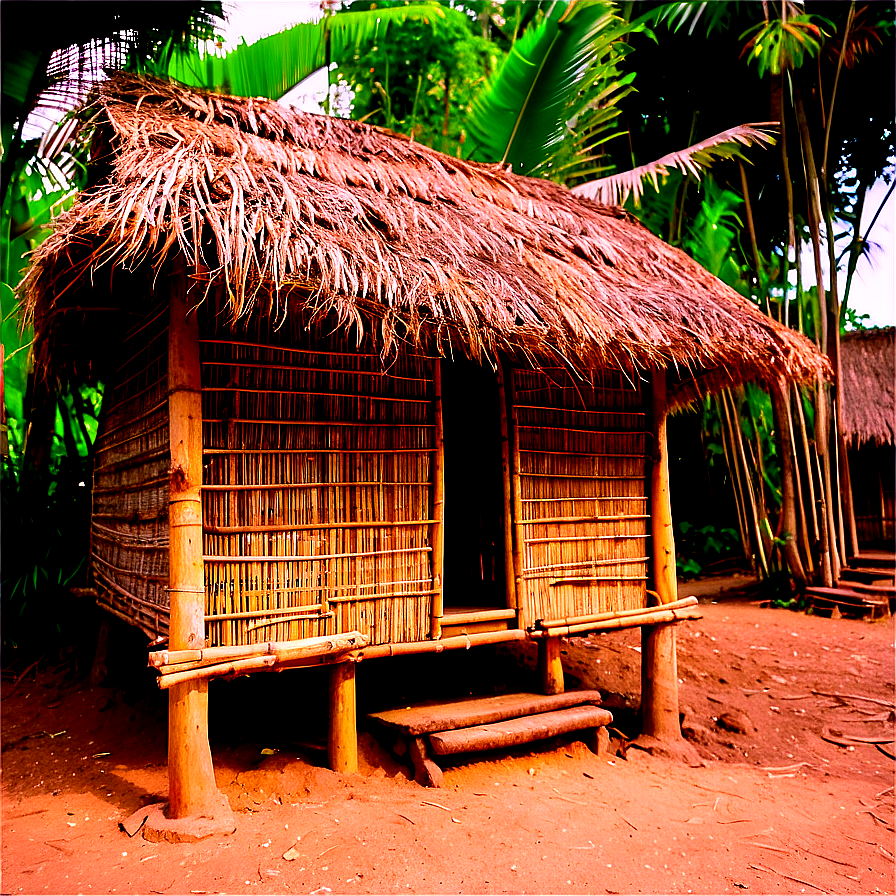 Bamboo Hut Village Png 05232024 PNG Image