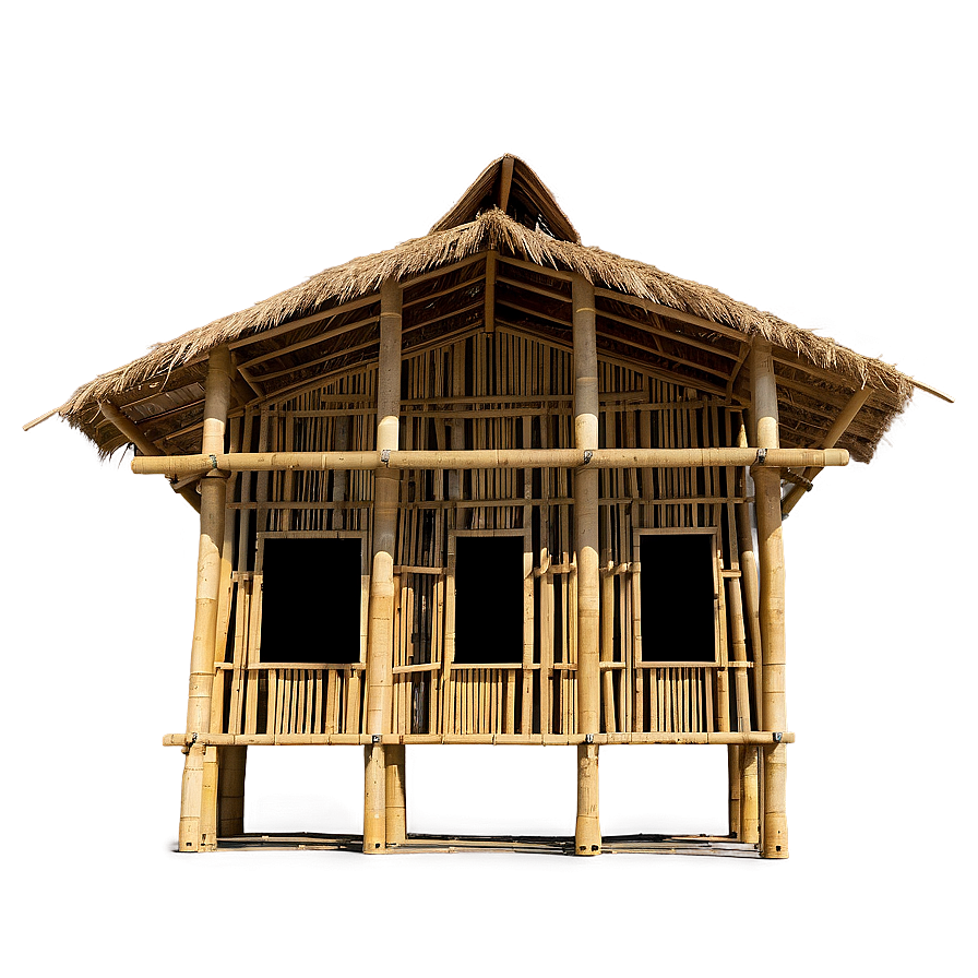 Bamboo Sustainable House Png Mxx PNG Image